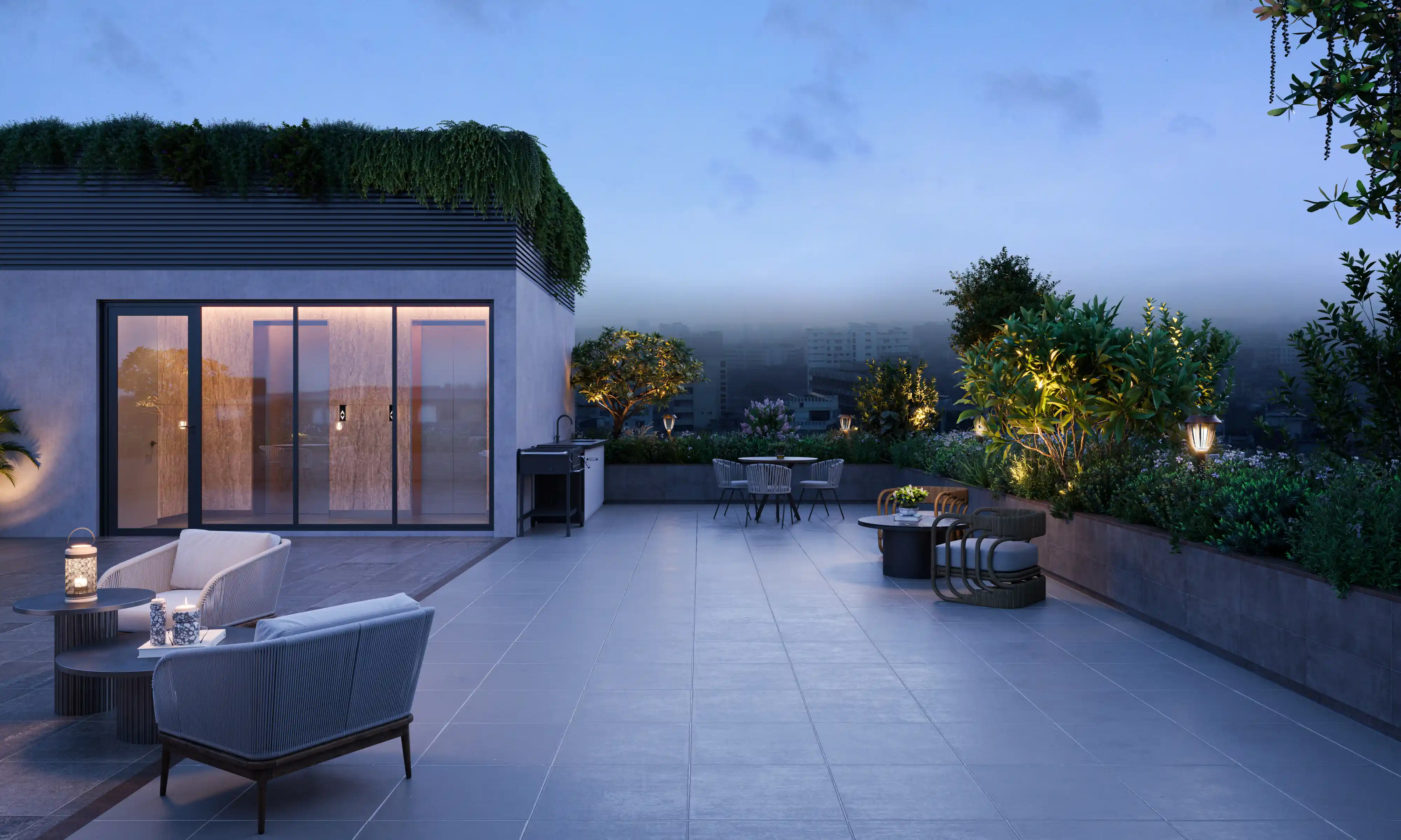 Aurelia rooftop view